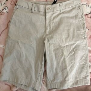 Lululemon Athletica Tan Flat Front Shorts